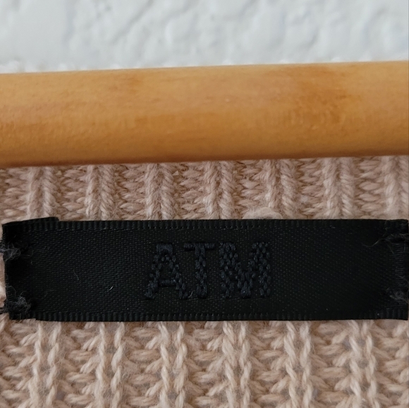 ATM Cotton & Cashmere Blend RIbbed Sweater XL NEW NWT - Picture 3 of 9